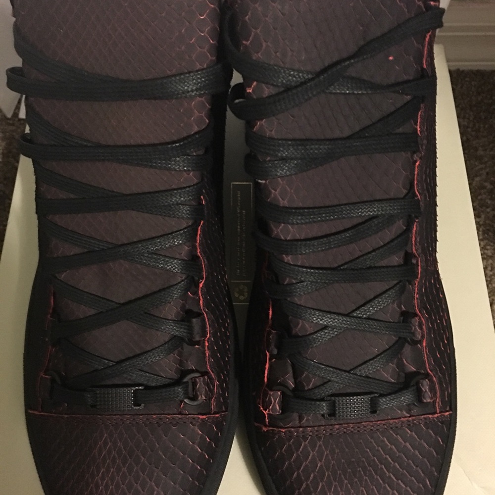 Balenciaga Arena Shoe Python Bicolore Black/Orange - image 2